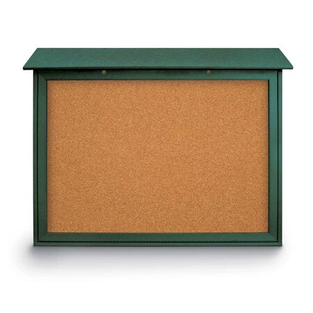 United Visual Products Indoor Enclosed Combo Board, 48"x36", White Frame/Black & Buff UVCB4836W-BLACK-BUFF